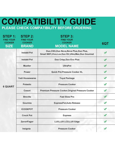 Tapa de Silicona ZoneFly para Olla Instant Pot 6 Qt Verde