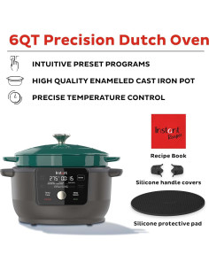 Olla Holandesa Eléctrica Instant Pot 6 Cuartos Verde 5-en-1 2