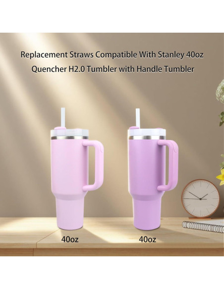 Popotes Reemplazo KLOWOAH para Vaso Stanley 40oz - 6 Piezas