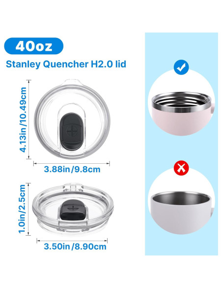 Tapa de Reemplazo Bluwing para Taza Stanley 40 oz - A prueba de polvo