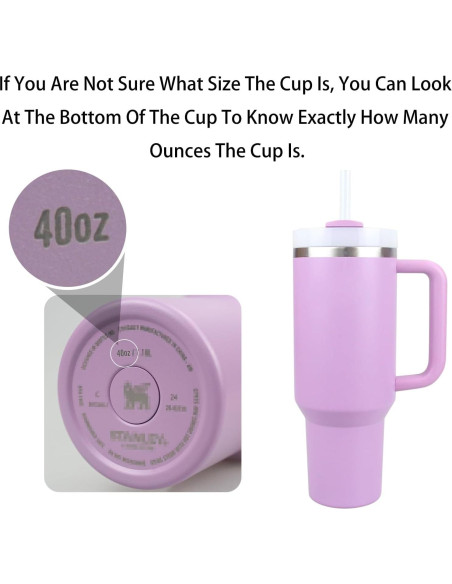 Popotes Reemplazo KLOWOAH para Vaso Stanley 40oz - 6 Piezas