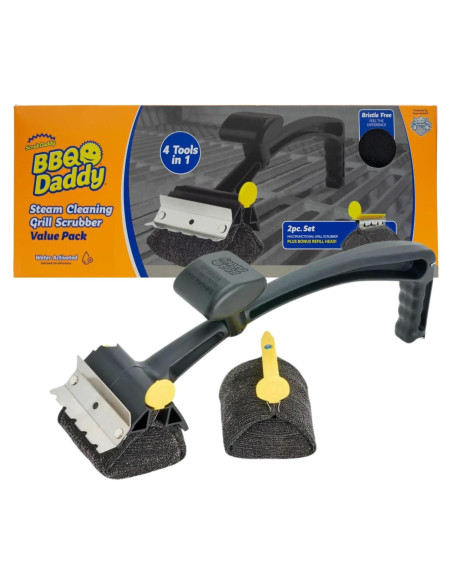 Cepillo de Limpieza BBQ Daddy Scrub Daddy con Cabeza Reemplazable