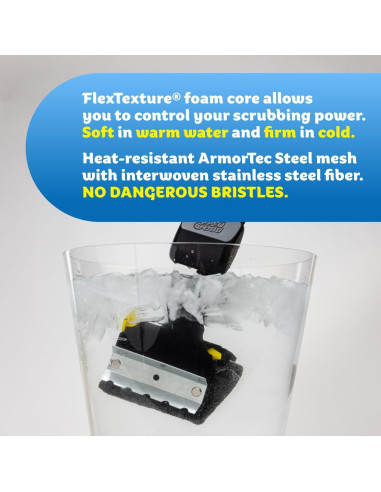 Cepillo de Limpieza BBQ Daddy Scrub Daddy con Cabeza Reemplazable