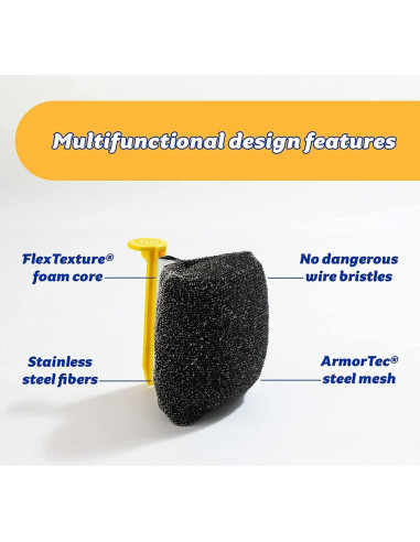 Cepillo de Limpieza BBQ Daddy Scrub Daddy con Cabeza Reemplazable