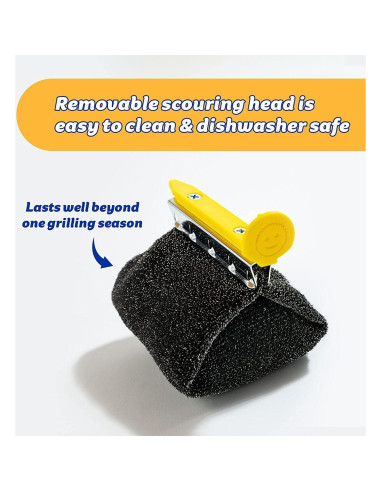 Cepillo de Limpieza BBQ Daddy Scrub Daddy con Cabeza Reemplazable
