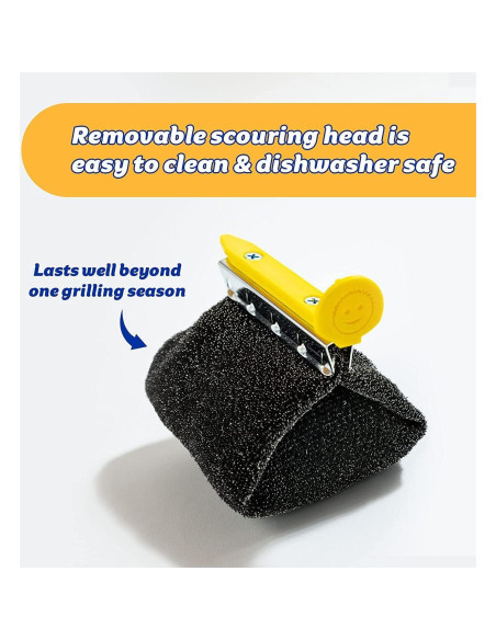 Cepillo de Limpieza BBQ Daddy Scrub Daddy con Cabeza Reemplazable