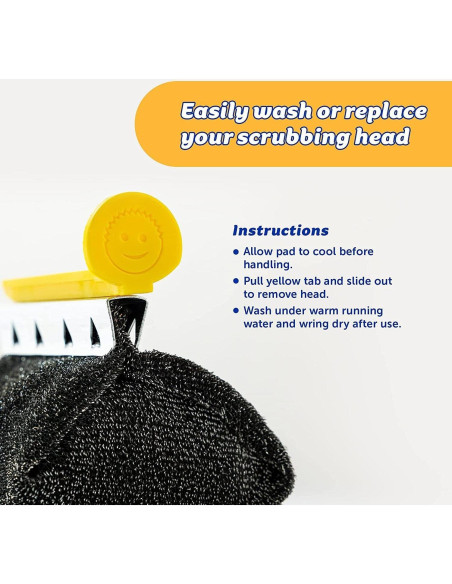 Cepillo de Limpieza BBQ Daddy Scrub Daddy con Cabeza Reemplazable