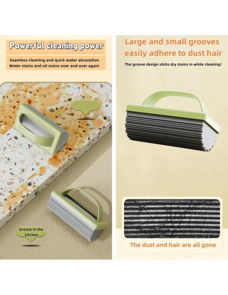 Esponjas de limpieza LUCKYLIGHT 3PCS Verde para zócalos