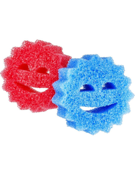Esponjas de Limpieza Sparkleen - Paquete de 2 Rojas y Azules
