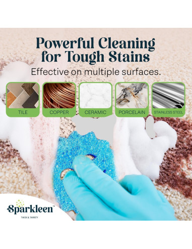Esponjas de Limpieza Sparkleen - Paquete de 2 Rojas y Azules