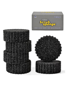 Esponjas de Fregado Negras Belhope HY Pro - Paquete de 6