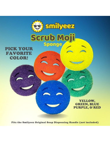 Esponjas de Fregar Moji Smilyeez - Juego de 3 - Púrpura