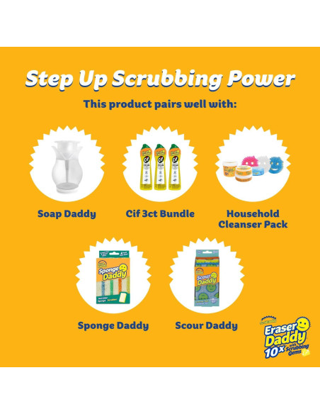 Esponja Borrador Scrub Daddy 10x Multicolor - Limpieza Eficaz