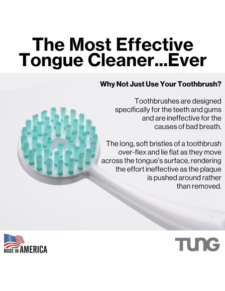 Gel Limpiador de Lengua TUNG Menta Fresca - Paquete de 4