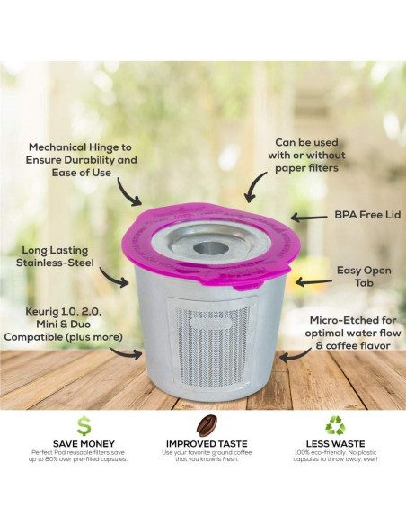 Cápsula de Café Reutilizable Perfect Pod Acero Inoxidable