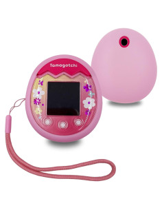 Cubierta de Silicona Rosa para Tamagotchi Pix con Correa