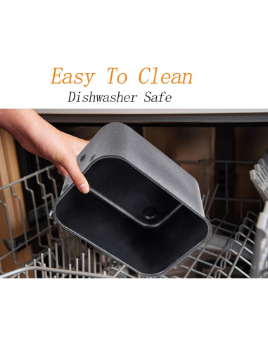 Cesta de Reemplazo Croask para Freidora de Aire Ninja DZ201 DZ100