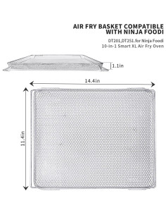 Cesta de Aire Caliente Ninja Foodi DT201 DT251 Acero Inoxidable 2