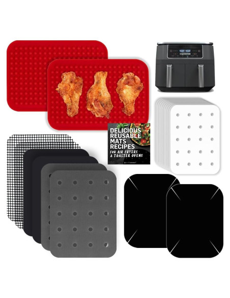 Set de Accesorios para Freidora de Aire Ninja Dual 12 Piezas Set de Accesorios para Freidora de Aire Ninja Dual 12 Piezas