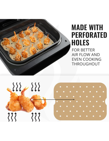 Forros de papel pergamino sin blanquear INFRAOVENS 100 piezas