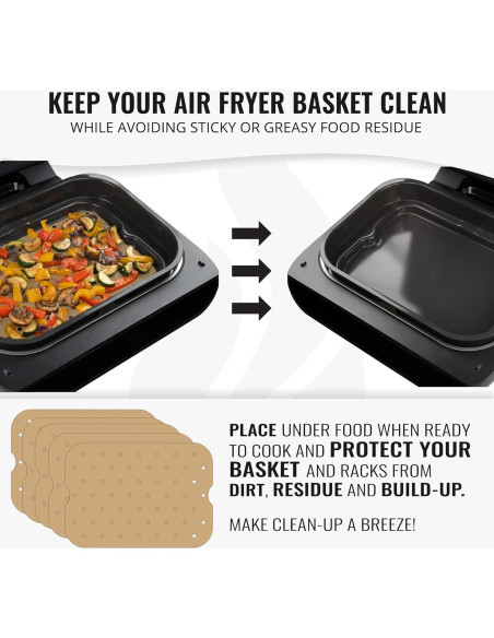 Forros de papel pergamino sin blanquear INFRAOVENS 100 piezas