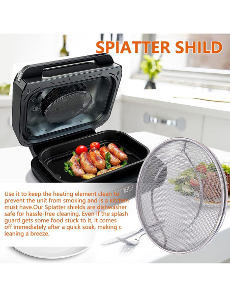 Protector Salpicaduras Acero Inoxidable Ninja Foodi FG551 2 Pcs