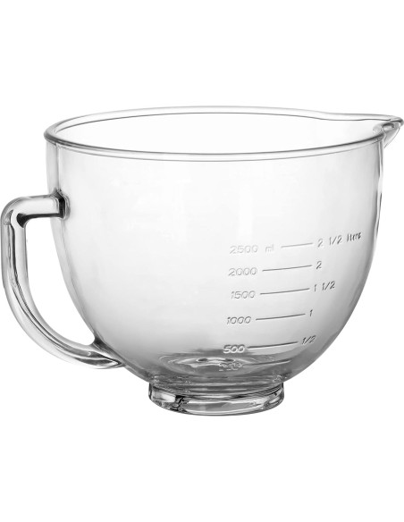 Tazón de Mezcla de Vidrio MOLIGOU 5 Litros Compatible Kitchenaid Tazón de Mezcla de Vidrio MOLIGOU 5 Litros Compatible Kitchenaid