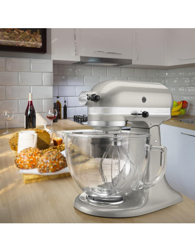 Tazón de Mezcla de Vidrio MOLIGOU 5 Litros Compatible Kitchenaid