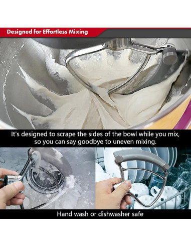 Batidor Flexible Pro FEB3 para KitchenAid 3.5QT - Acero Inoxidable