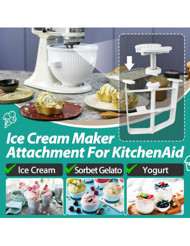 Conjunto de Transmisión y Paleta para Helados KitchenAid - 2 Pcs