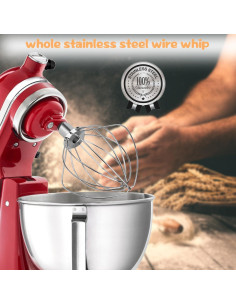 Batidor de Alambre KitchenAid K45WW Acero Inoxidable 4.5/5 QT 2