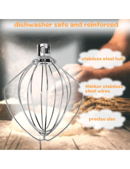 Batidor de Alambre KitchenAid K45WW Acero Inoxidable 4.5/5 QT