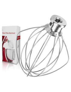 Batidor de Alambre Acero Inoxidable SnnyNyx para KitchenAid 4.5-5QT