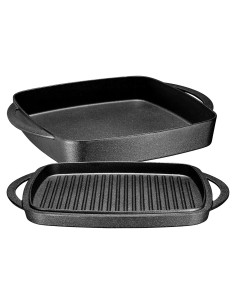 Olla Holandesa de Hierro Fundido Bruntmor 1.8L Cuadrada