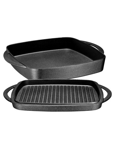 Olla Holandesa de Hierro Fundido Bruntmor 1.8L Cuadrada