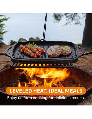 Olla Holandesa de Hierro Fundido Bruntmor 1.8L Cuadrada