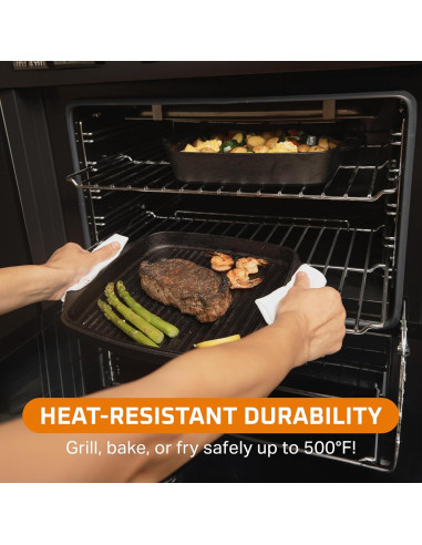 Olla Holandesa de Hierro Fundido Bruntmor 1.8L Cuadrada