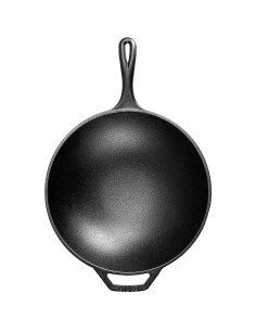 Wok de Hierro Fundido Lodge 32.4 cm Sazonado para Cocinar 2