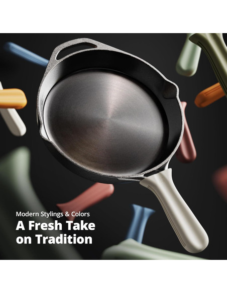 Sartén de Hierro Fundido 10" Greater Goods Pre-Sazonada