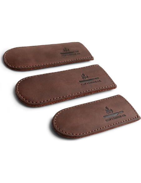 Cubierta de Mango de Sartén de Cuero Cast Leather Co. 3 Piezas