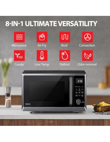 Horno Microondas TOSHIBA 8 en 1 Convección 1000W 31.5cm