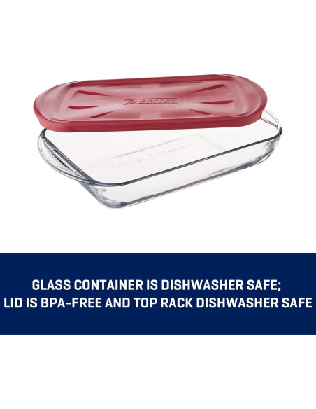 Juego de Platos de Hornear de Vidrio Anchor Hocking 4 Piezas