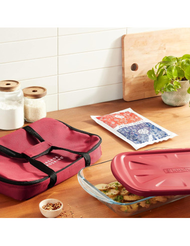 Juego de Platos de Hornear de Vidrio Anchor Hocking 4 Piezas