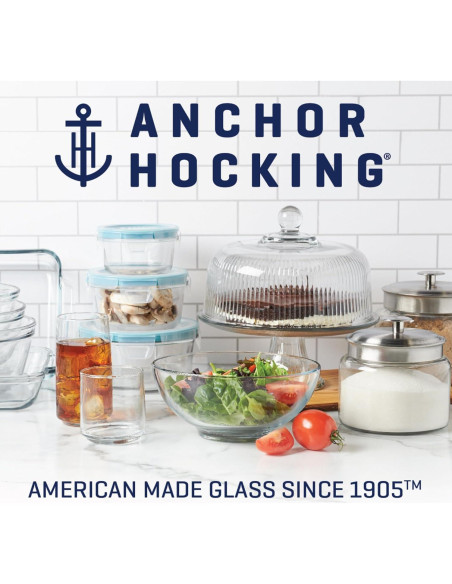 Juego de Platos de Hornear de Vidrio Anchor Hocking 4 Piezas
