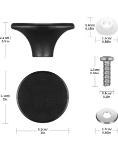 Hotop 4 Juegos Perillas de Reemplazo Bakelita para Olla 2