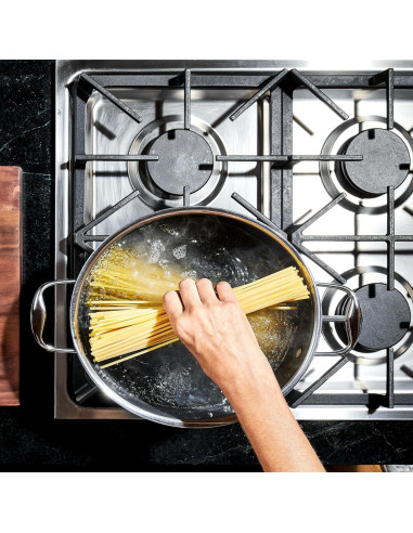 Horno Holandés Ovalado HexClad 6.5L Antiadherente Acero Inoxidable