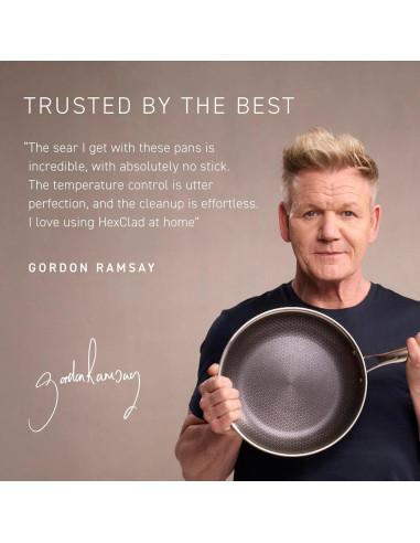 Horno Holandés Ovalado HexClad 6.5L Antiadherente Acero Inoxidable