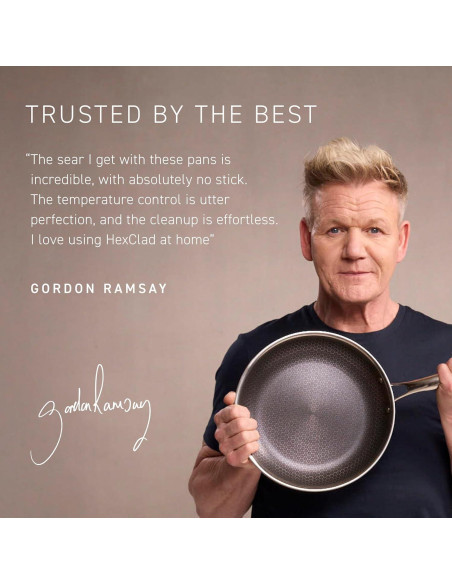 Horno Holandés Ovalado HexClad 6.5L Antiadherente Acero Inoxidable