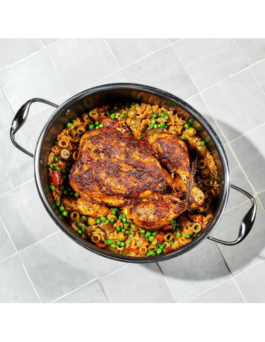 Horno Holandés Ovalado HexClad 6.5L Antiadherente Acero Inoxidable