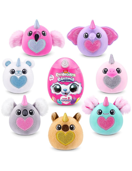 Rainbocorns Eggzania de ZURU - Sorpresa de Peluche 3 Piezas Rainbocorns Eggzania de ZURU - Sorpresa de Peluche 3 Piezas